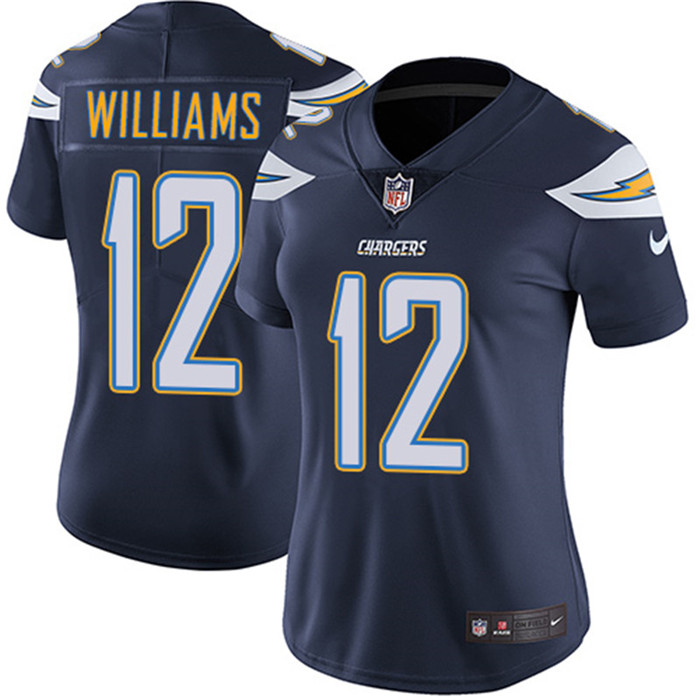  Chargers 12 Tyrell Williams Navy Women Vapor Untouchable Limited Jersey