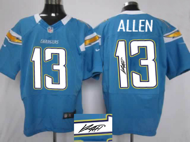  Chargers 13 Keenan Allen Light Blue Signature Edition Elite Jersey