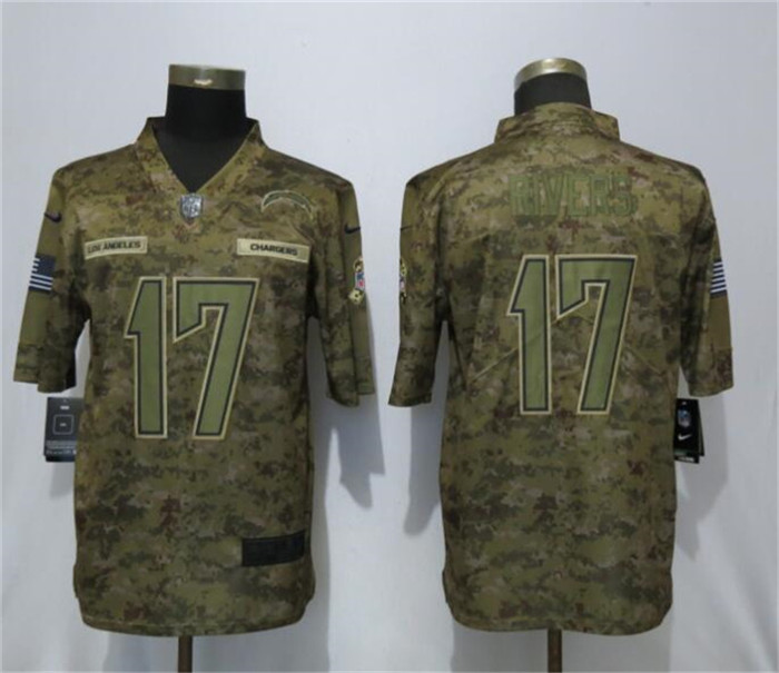  Chargers 17 Philip Rivers Camo Salute To Service Limited Jersey