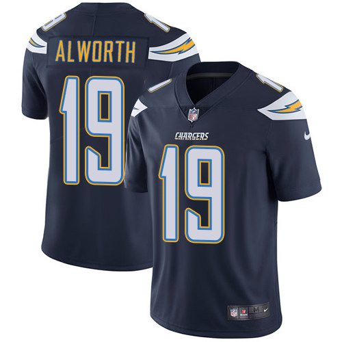  Chargers 19 Lance Alworth Navy Vapor Untouchable Limited Jersey
