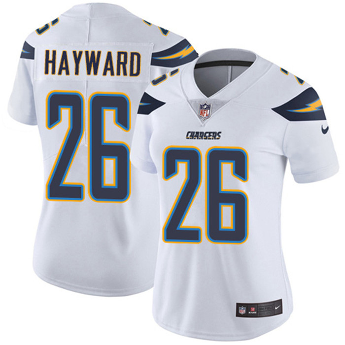  Chargers 26 Casey Hayward White Women Vapor Untouchable Limited Jersey