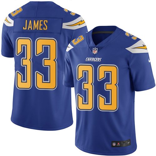  Chargers 33 Derwin James Royal Color Rush Limited Jersey