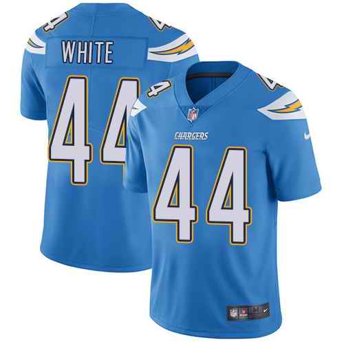  Chargers 44 Kyzir White Light Blue Vapor Untouchable Limited Jersey