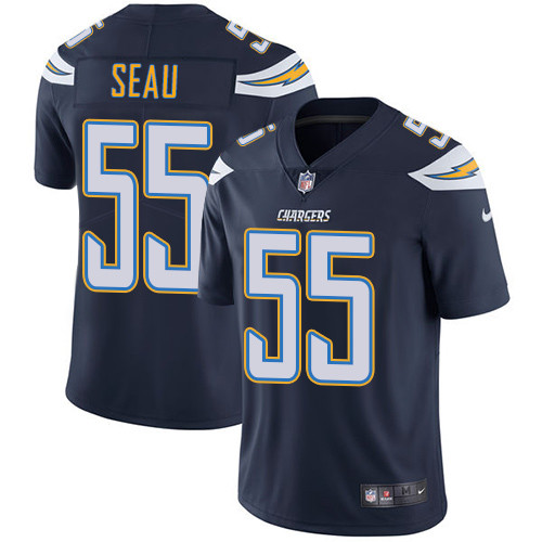  Chargers 55 Junior Seau Navy Vapor Untouchable Player Limited Jersey
