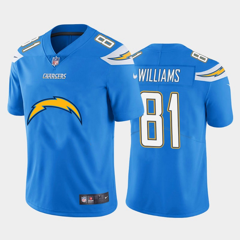 Nike Chargers 81 Mike Williams Blue Team Big Logo Vapor Untouchable Limited Jersey