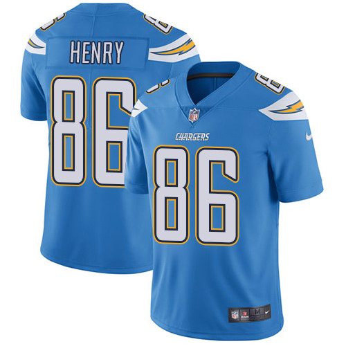  Chargers 86 Hunter Henry Light Blue Vapor Untouchable Limited Jersey