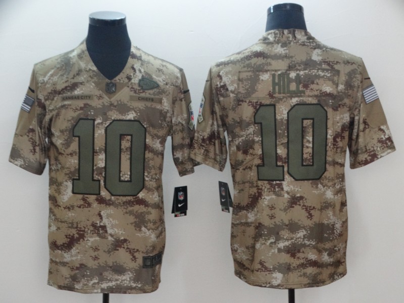  Chiefs 10 Tyreek Hill Camo Salute To Service Limited Jersey