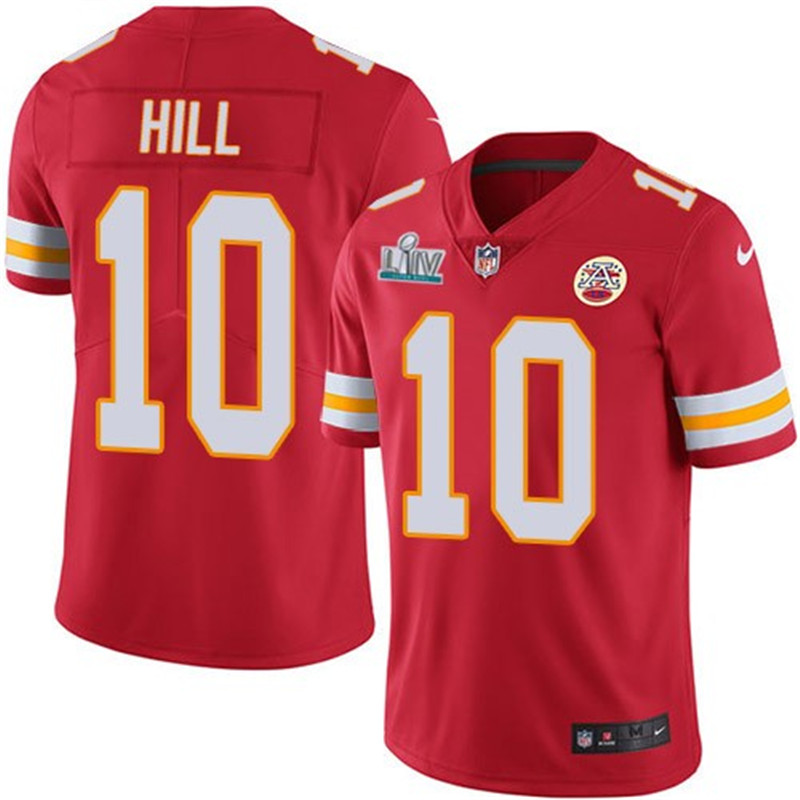 Nike Chiefs 10 Tyreek Hill Red 2020 Super Bowl LIV Vapor Untouchable Limited Jersey