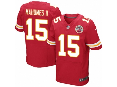 Chiefs 15 Patrick Mahomes II Red Team Color Men Stitched NFL Elite Jersey