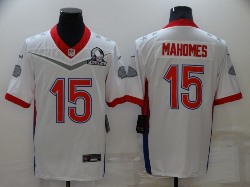 Nike Chiefs 15 Patrick Mahomes White 2022 NFC Pro Bowl Limited Jersey