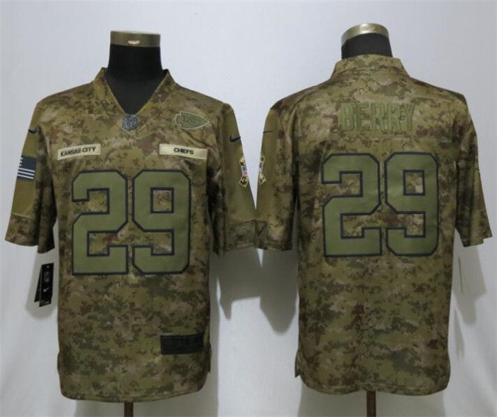 Chiefs 29 Eric Berry Camo Salute To Service Limited Jersey