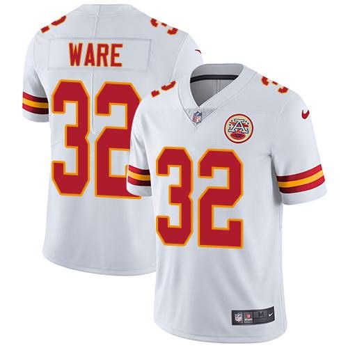 Chiefs 32 Spencer Ware White Vapor Untouchable Limited Jersey