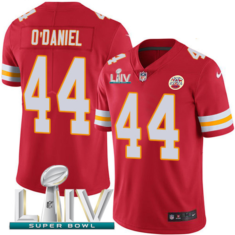Nike Chiefs 44 Dorian O'Daniel Red 2020 Super Bowl LIV Vapor Untouchable Limited Jersey