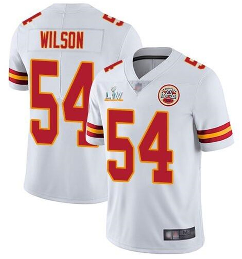 Nike Chiefs 54 Damien Wilson White 2021 Super Bowl LV Vapor Untouchable Limited Jersey
