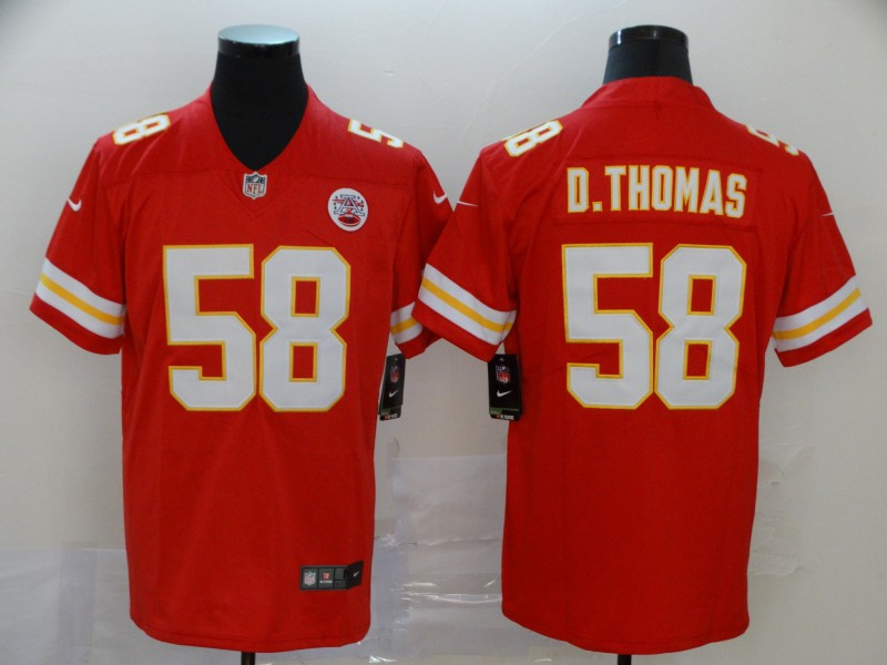 Nike Chiefs 58 Derrick Thomas Red Vapor Untouchable Limited Jersey