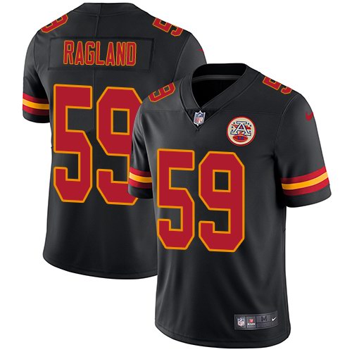  Chiefs 59 Reggie Ragland Black Vapor Untouchable Limited Jersey