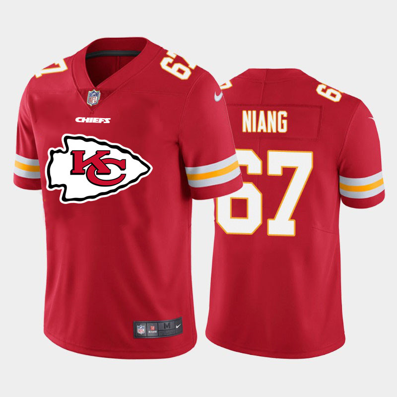 Nike Chiefs 67 Lucas Niang Red Team Big Logo Vapor Untouchable Limited Jersey