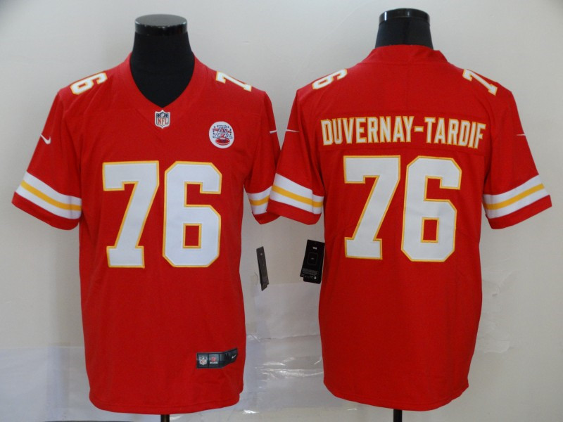 Nike Chiefs 76 Laurent Duvernay Tardif Red Vapor Untouchable Limited Jersey