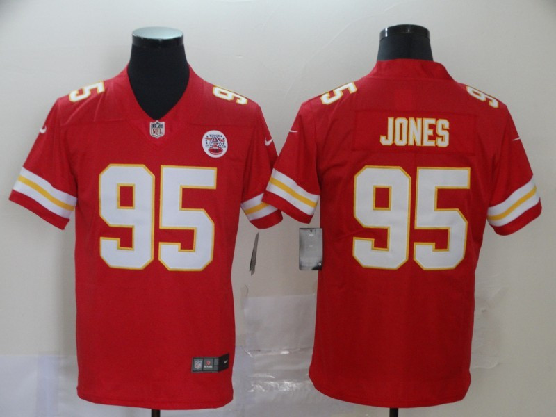 Nike Chiefs 95 Chris Jones Red Vapor Untouchable Limited Jersey