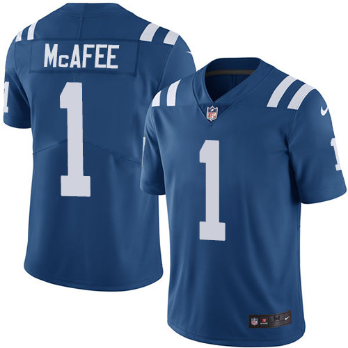 Colts 1 Pat McAfee Blue Vapor Untouchable Player Limited Jersey