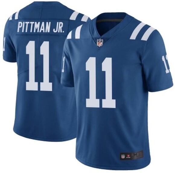 Nike Colts 11 Michael Pittman JR Royal Vapor Untouchable Limited Jersey