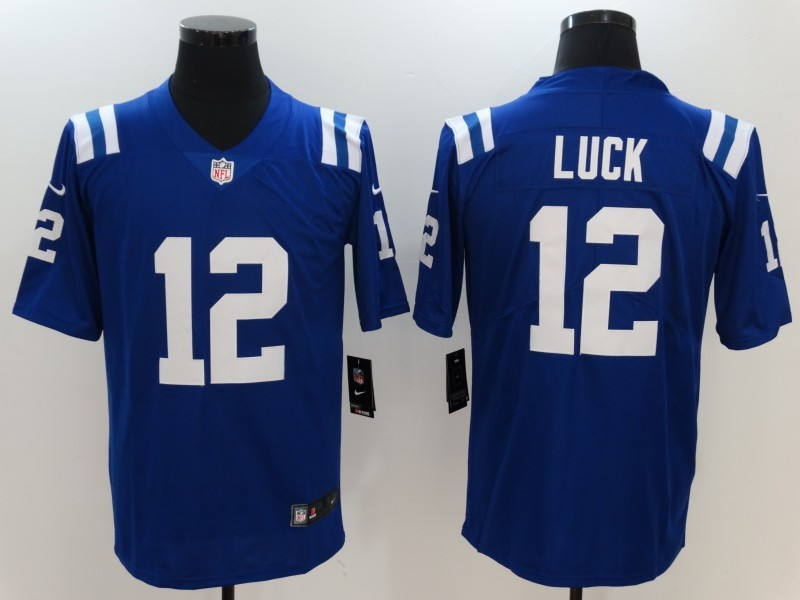  Colts 12 Andrew Luck Blue Vapor Untouchable Player Limited Jersey