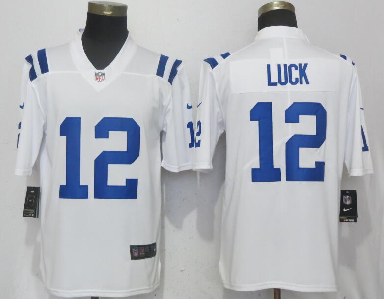  Colts 12 Andrew Luck White Vapor Untouchable Limited Jersey
