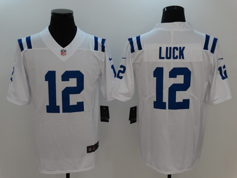  Colts 12 Andrew Luck White Vapor Untouchable Player Limited Jersey