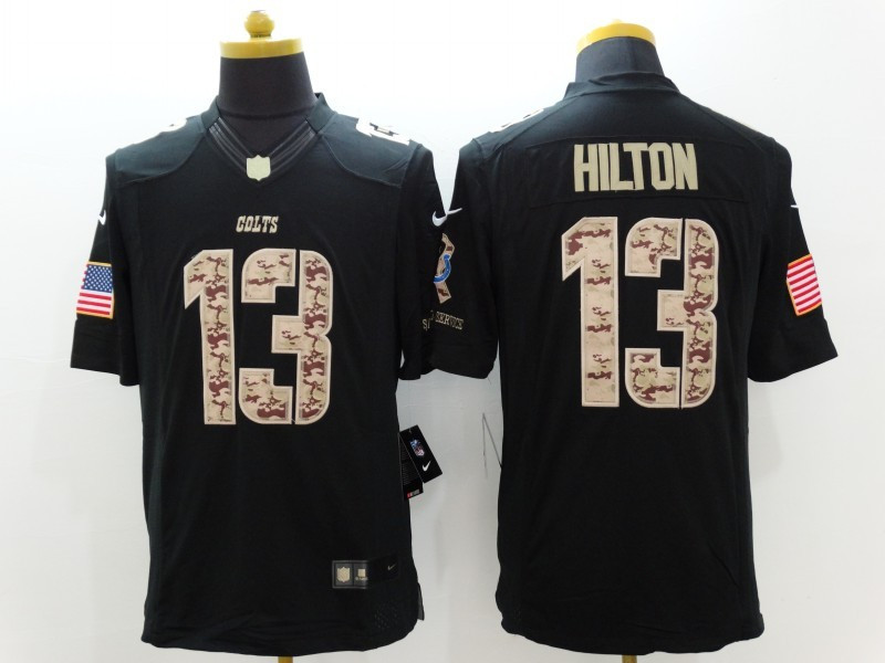  Colts 13 T.Y. Hilton Black Salute To Service Limited Jersey