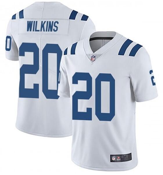 Nike Colts 20 Jordan Wilkins White Vapor Untouchable Limited Jersey