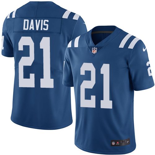  Colts 21 Vontae Davis Royal Vapor Untouchable Limited Jersey