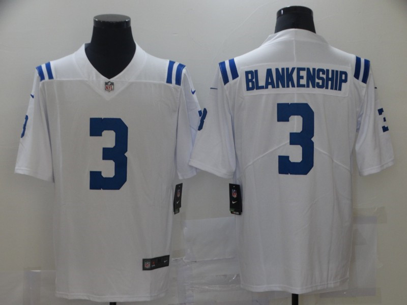 Nike Colts 3 Rodrigo Blankenship White Vapor Untouchable Limited Jersey