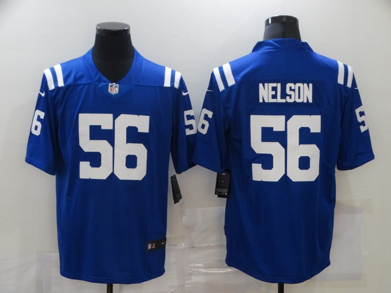 Nike Colts 56 Quenton Nelson Royal Color Rush Limited Jersey