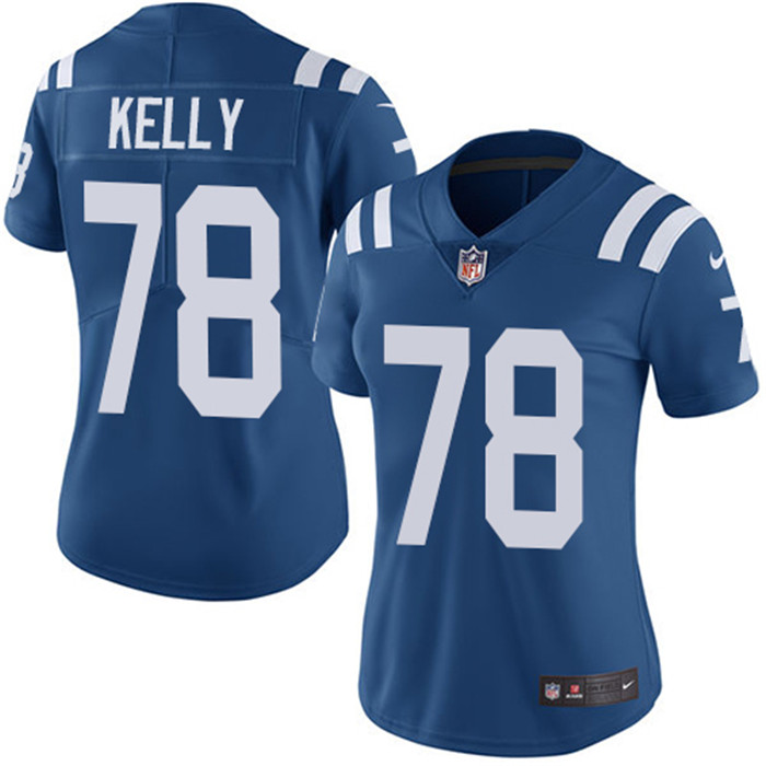  Colts 78 Ryan Kelly Royal Women Vapor Untouchable Limited Jersey