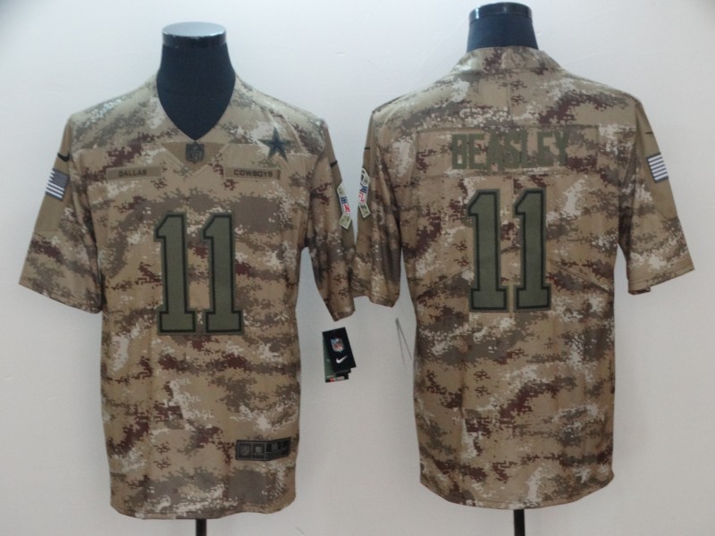  Cowboys 11 Cole Beasley Camo Salute To Service Limited Jersey