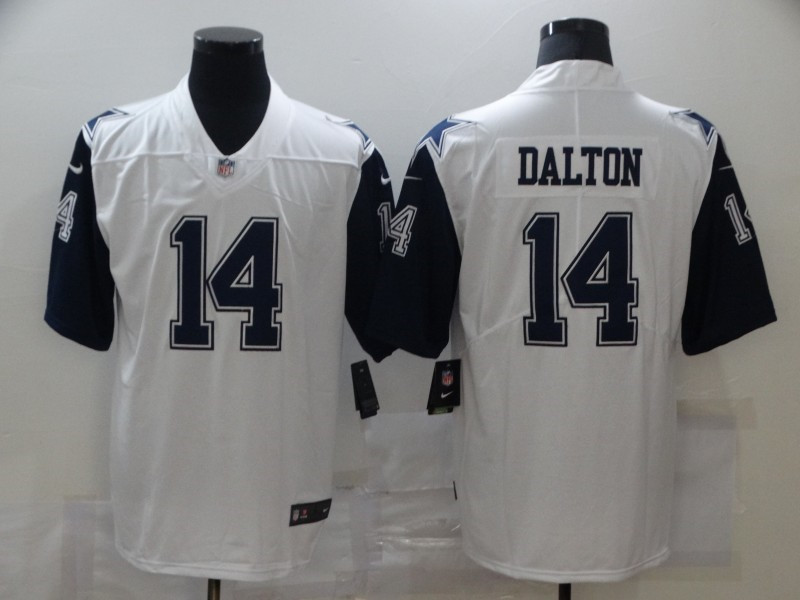 Nike Cowboys 14 Andy Dalton White Color Rush Limited Jersey