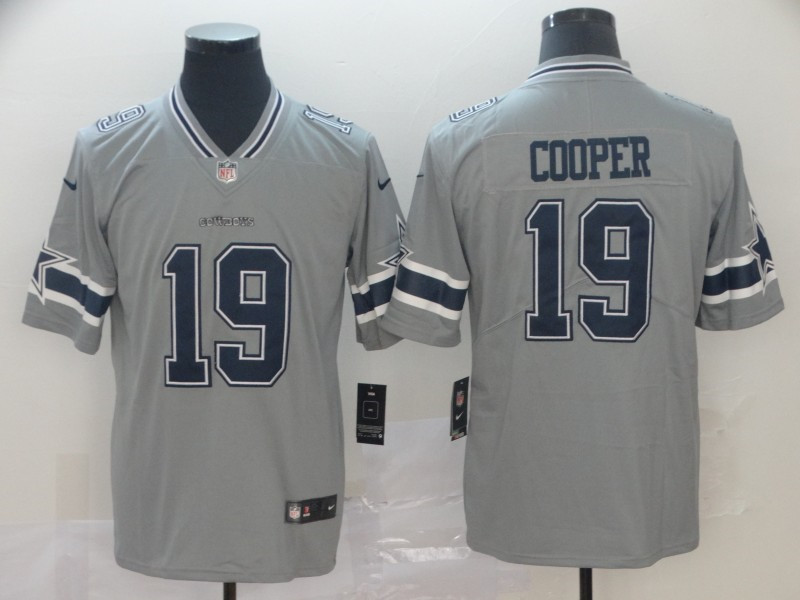 Nike Cowboys 19 Amari Cooper Gray Inverted Legend Limited Jersey