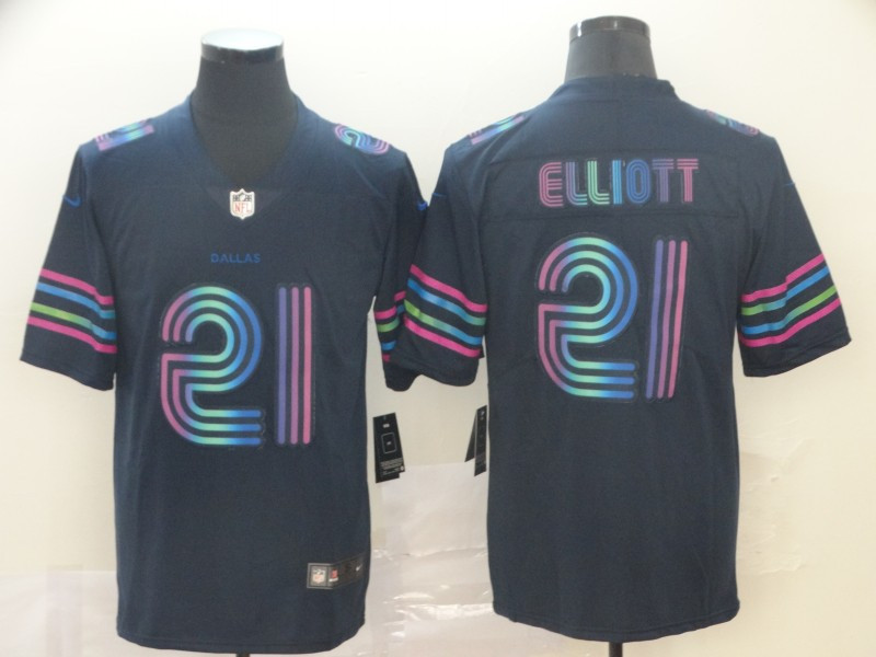 Nike Cowboys 21 Ezekiel Elliott Navy City Edition Vapor Untouchable Limited Jersey