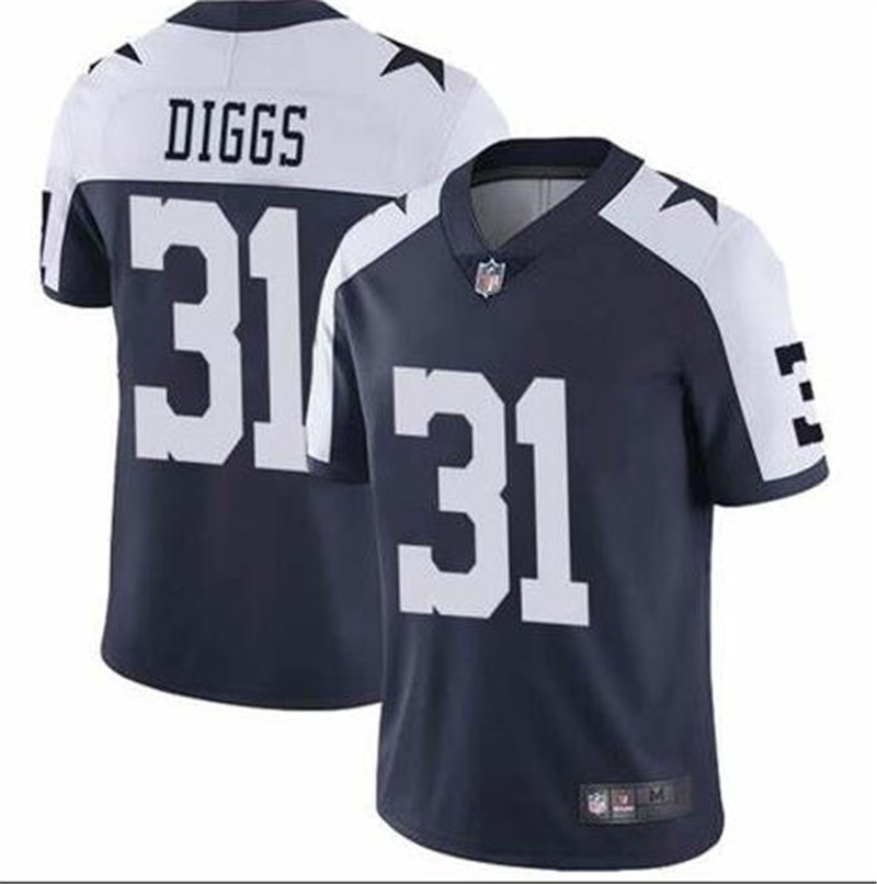 Nike Cowboys 31 Trevon Diggs Navy Throwback Vapor Untouchable Limited Jersey