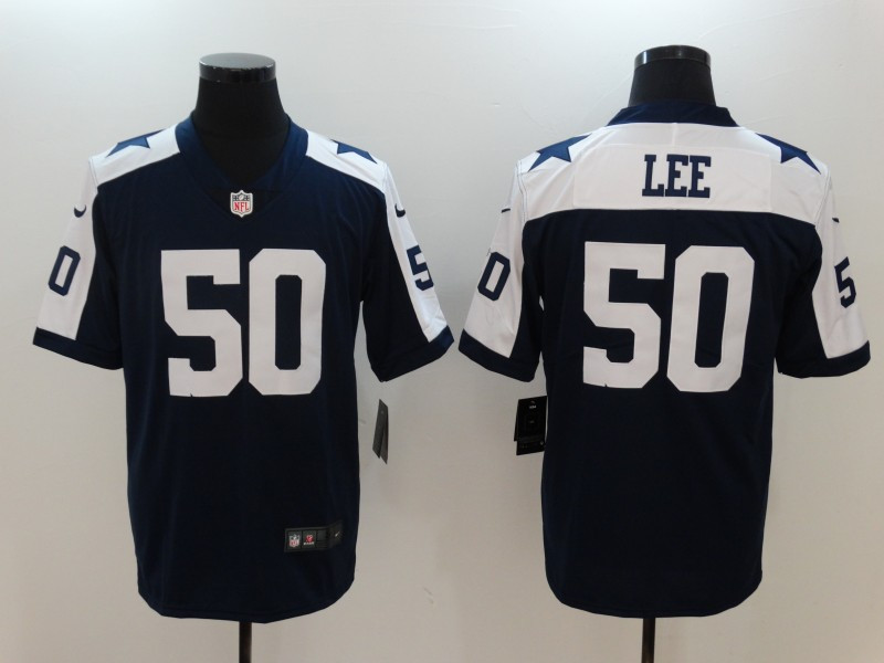  Cowboys 50 Sean Lee Navy Throwback Vapor Untouchable Limited Player Jersey
