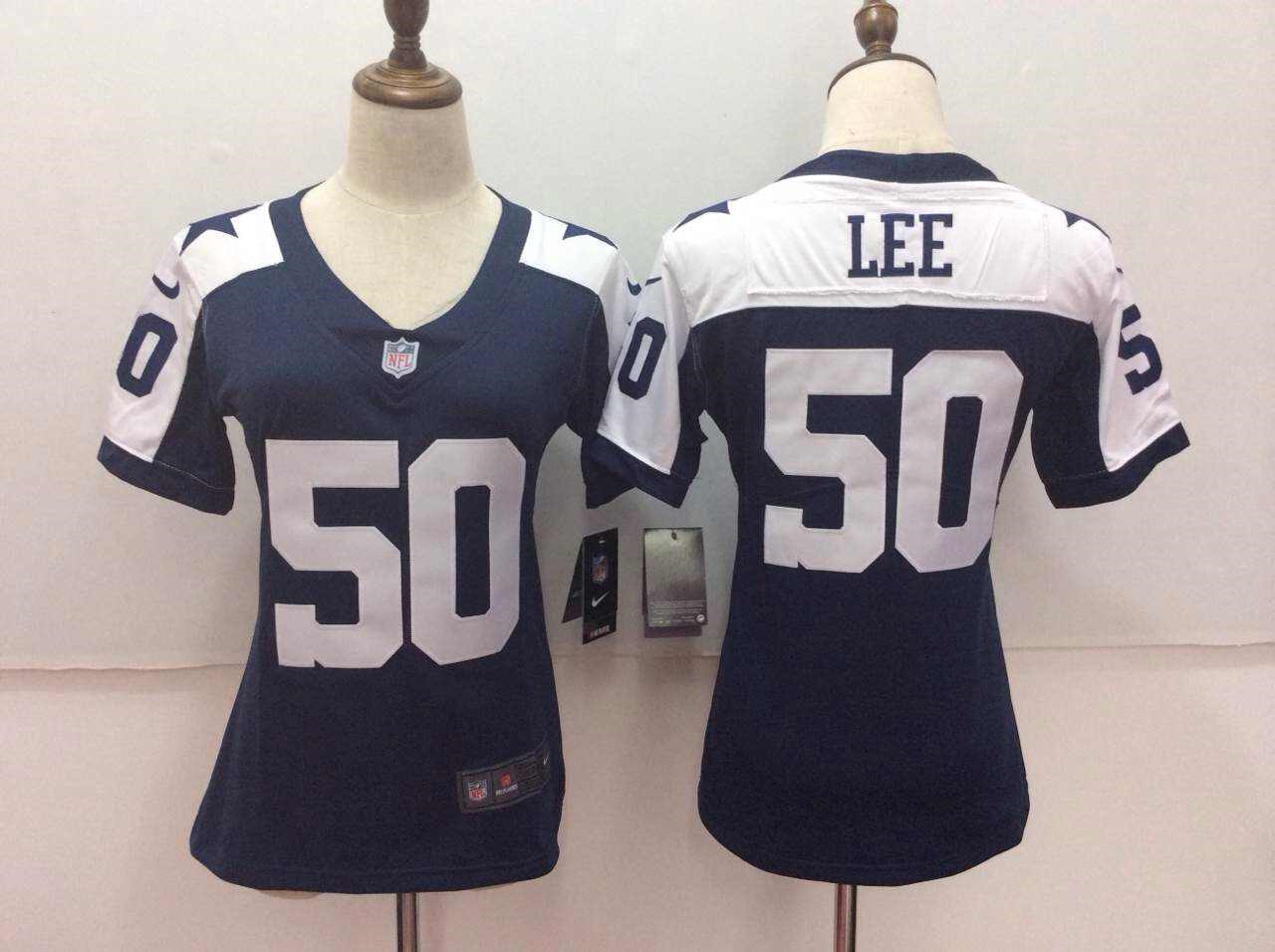  Cowboys 50 Sean Lee Navy Women Vapor Untouchable Player Limited Jersey