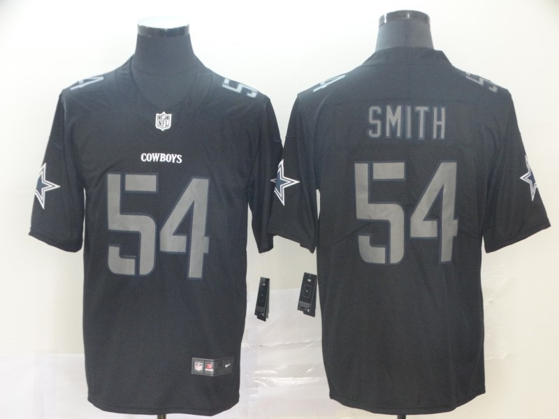 Nike Cowboys 54 Jaylon Smith Black Impact Rush Limited Jersey