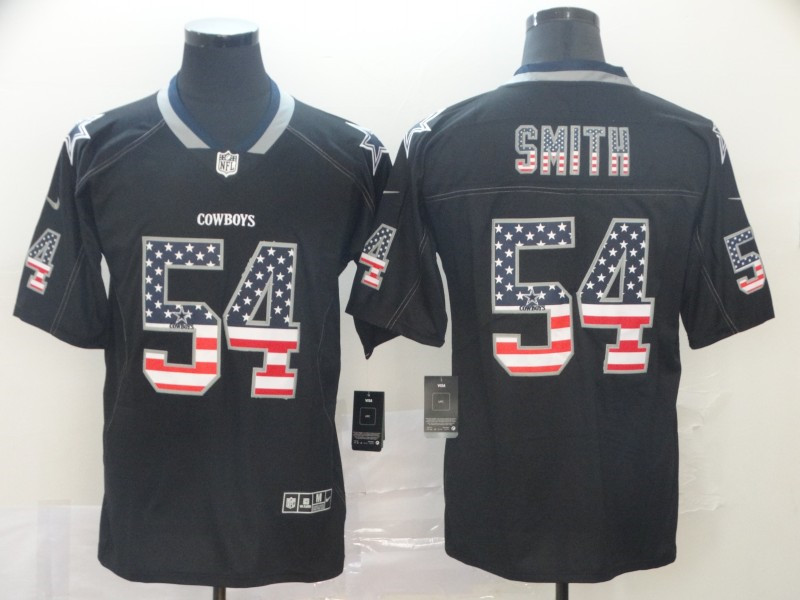 Nike Cowboys 54 Jaylon Smith Black USA Flash Fashion Limited Jersey