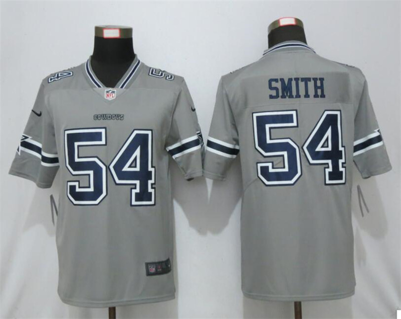 Nike Cowboys 54 Jaylon Smith Gray Inverted Legend Limited Jersey
