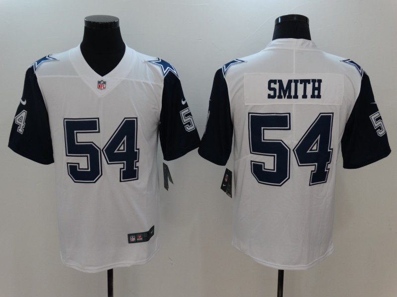  Cowboys 54 Jaylon Smith White Color Rush Limited Jersey