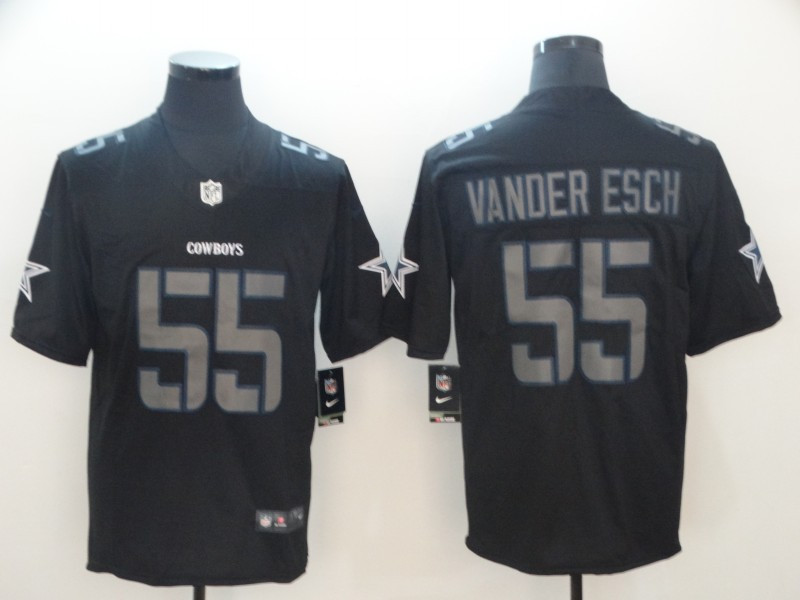  Cowboys 55 Leighton Vander Esch Black Impact Rush Limited Jersey