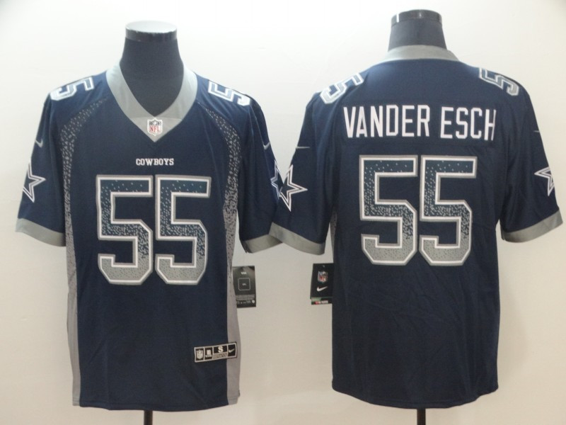  Cowboys 55 Leighton Vander Esch Navy Drift Fashion Limited Jersey