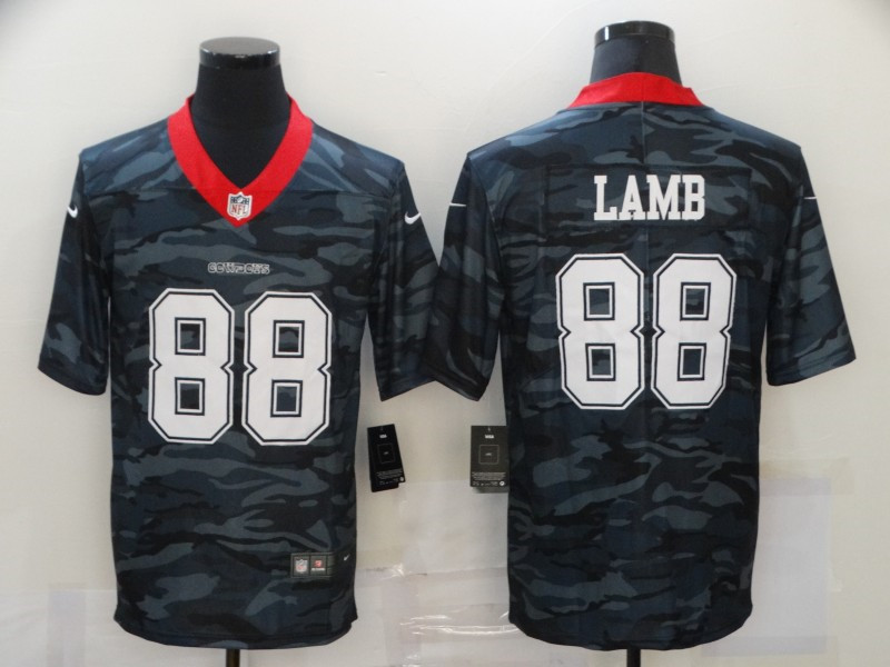 Nike Cowboys 88 CeeDee Lamb Black Camo USA Flag Limited Jersey