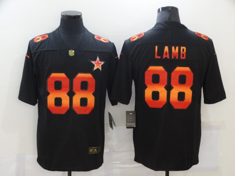 Nike Cowboys 88 Ceedee Lamb Black Colorful Fashion Limited Jersey