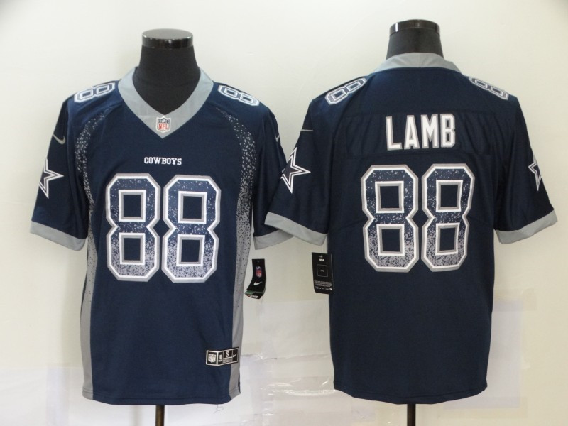 Nike Cowboys 88 Ceedee Lamb Navy Drift Fashion Limited Jersey